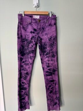BCBGeneration Purple Tie-Dye Jeans